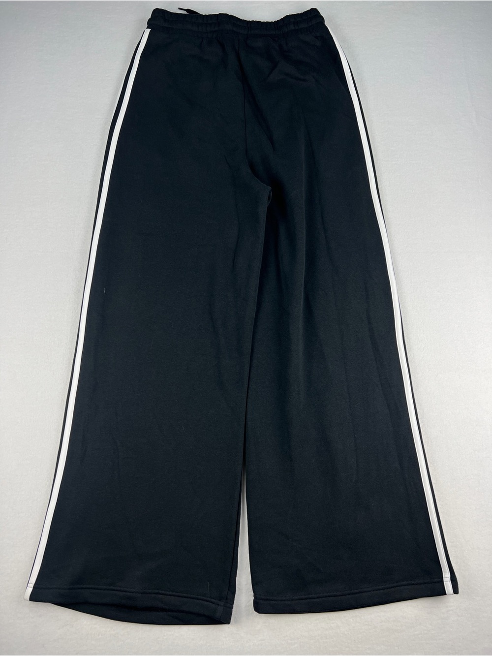 Adidas Womens Classic Striped Wide Leg Baggy Fleece Sweatpants Size S - Picture 10 of 11